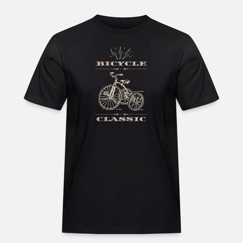 Radfahrer - Männer Workwear T-Shirt - Schwarz