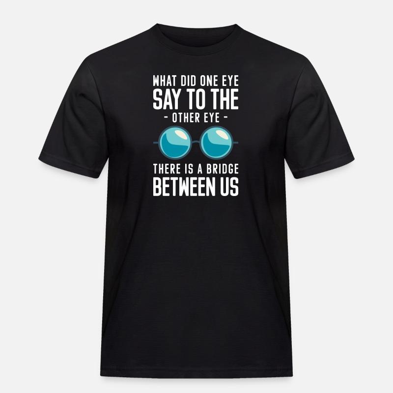 Brillen Optiker - Männer Workwear T-Shirt - Schwarz