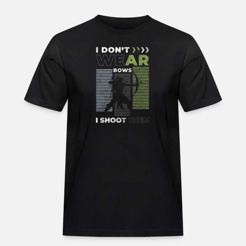 Bogenschütze Freizeit Genauigkeit Bogen - Männer Workwear T-Shirt - Schwarz