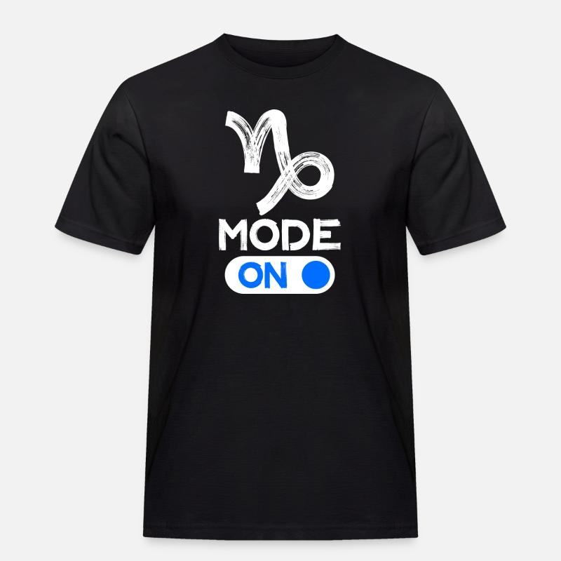 Astronomie Steinbock Statement Aberglaube Himmel - Männer Workwear T-Shirt - Schwarz