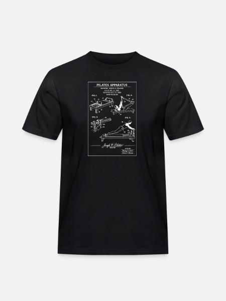 Pilates Apparatus Blueprint - Men's Workwear T-Shirt - black