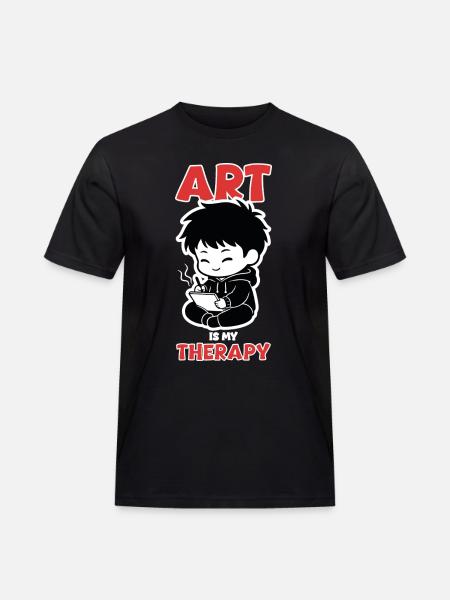Professional Cloud Tester Manga Zen - Men's Workwear T-Shirt - black