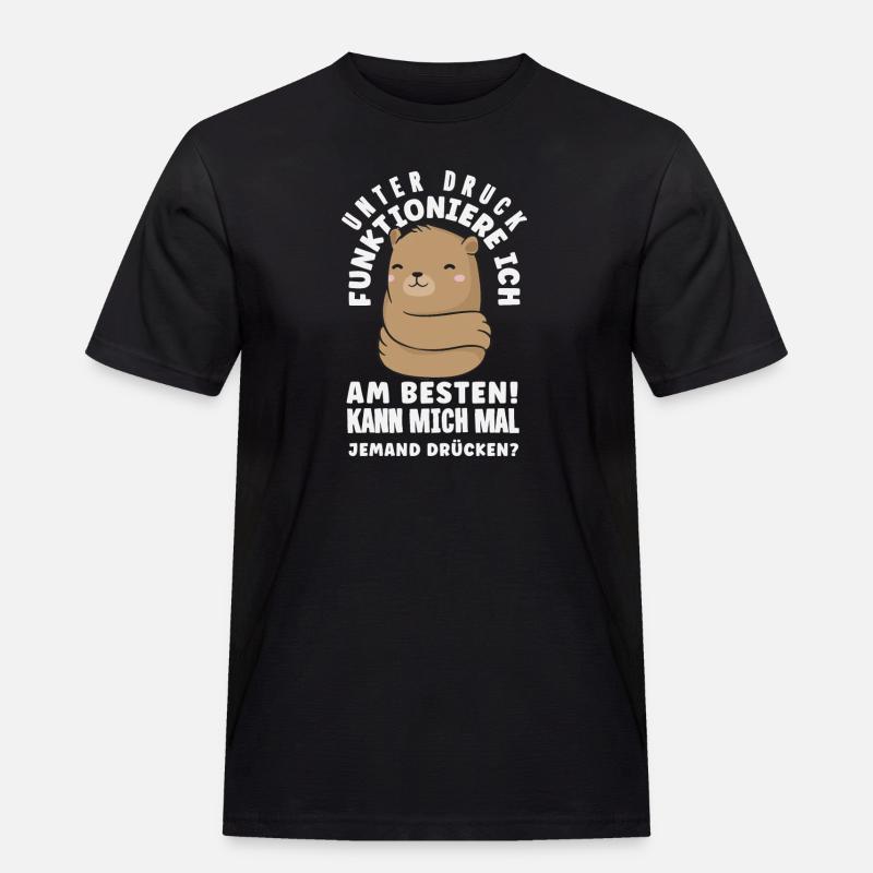 I function best under pressure - Men's Workwear T-Shirt - black
