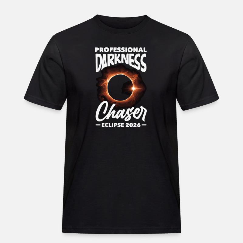 Solar eclipse 2026, August 12 - Men's Workwear T-Shirt - black