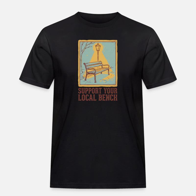 Support Bench - Men's Workwear T-Shirt - black