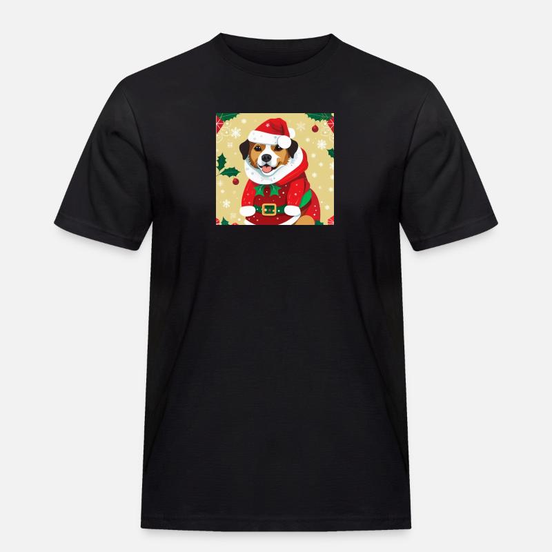 Tierisch Gemütlich - Männer Workwear T-Shirt - Schwarz