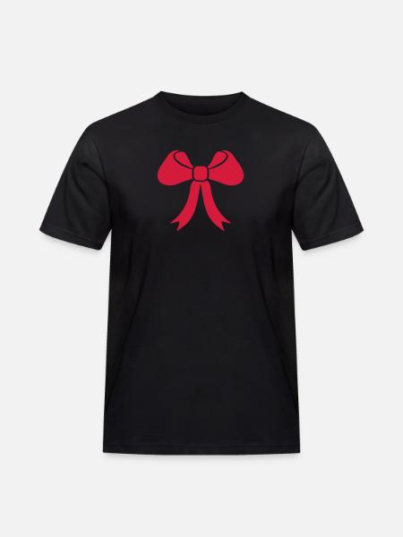 Schleife - Männer Workwear T-Shirt - Schwarz