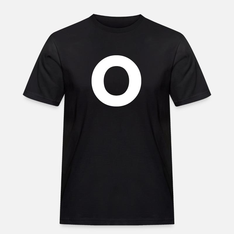 O - Männer Workwear T-Shirt - Schwarz
