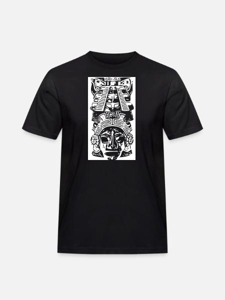 Die Maya Kultur - Männer Workwear T-Shirt - Schwarz