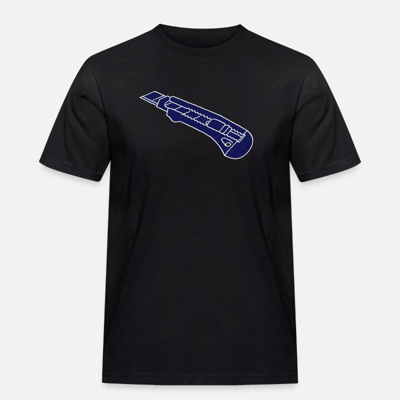 CUTTER Teppichmesser 2 - Männer Workwear T-Shirt - Schwarz