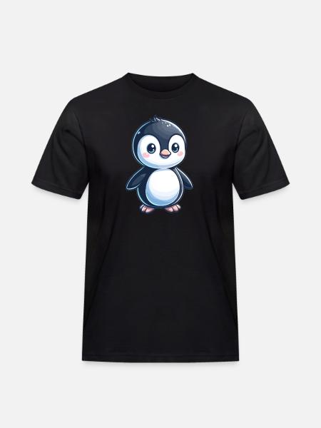 childlike penguin - Men's Workwear T-Shirt - black