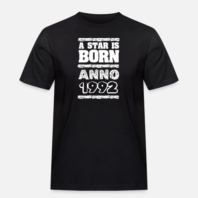 1992 - Männer Workwear T-Shirt - Schwarz