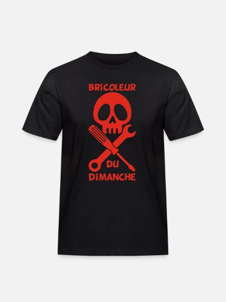 Bricoleur du dimanche (rouge) - T-shirt Workwear homme - noir