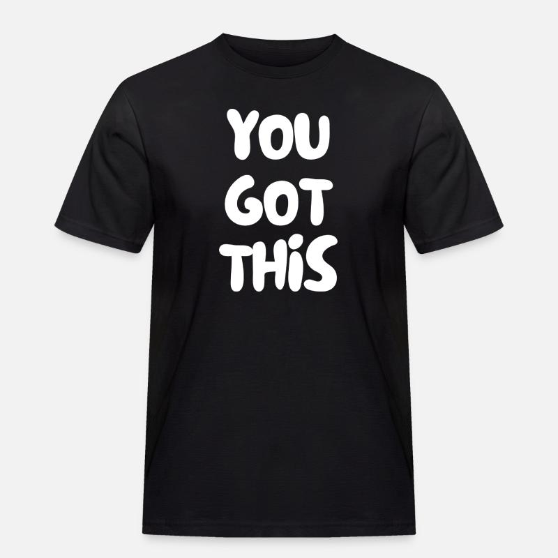 Du hast das verstanden - Männer Workwear T-Shirt - Schwarz