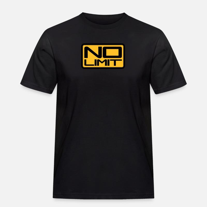 No Limit Shield - Männer Workwear T-Shirt - Schwarz