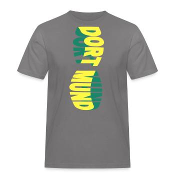 Dortmund Allemagne Ville Skyline Police Colorée - T-shirt Workwear homme - gris - Devant - AI Model Male 185 dark (185cm)