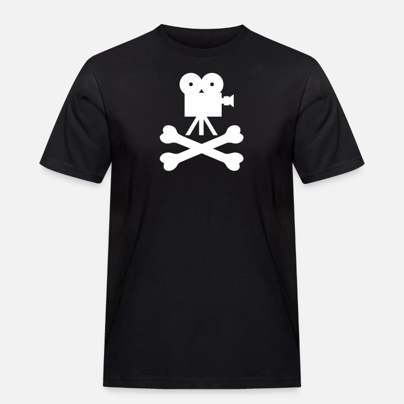 bad camera - Männer Workwear T-Shirt - Schwarz