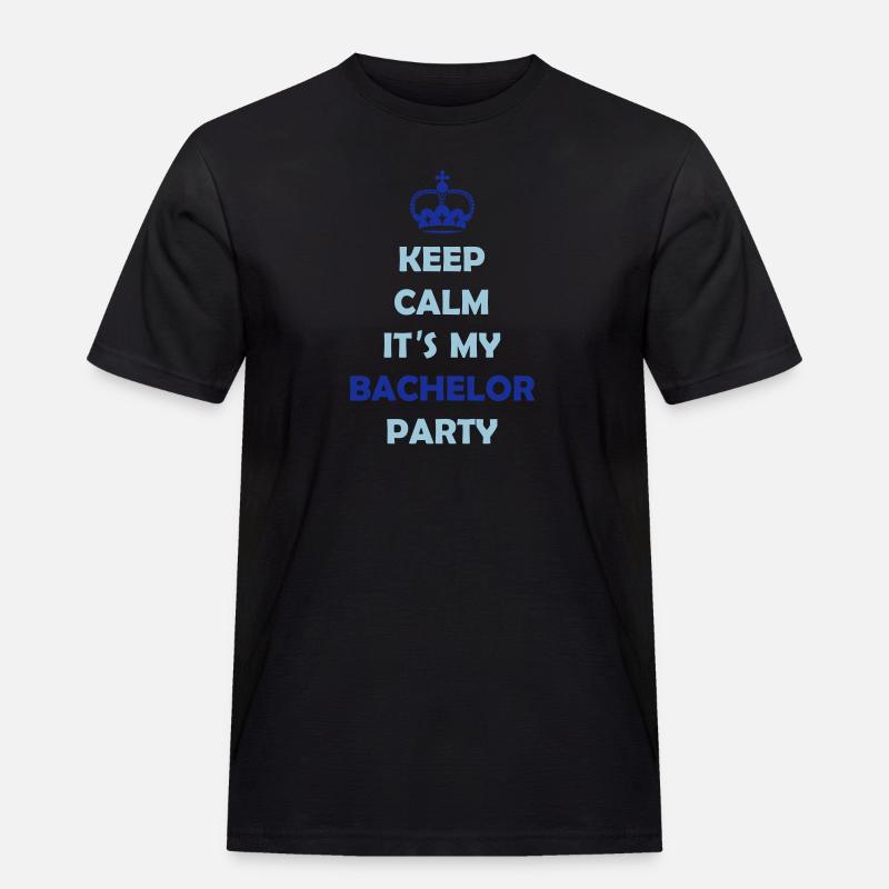 keep_calm_bachelor_party_2 - Männer Workwear T-Shirt - Schwarz
