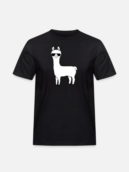 Cool sunglasses alpaca - Men's Workwear T-Shirt - black