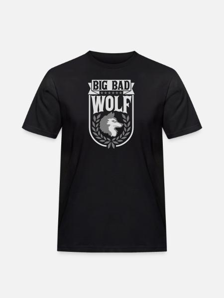 big bad wolf quote - Men's Workwear T-Shirt - black