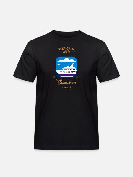 Keep calm and cruise on - Men's Workwear T-Shirt - black
