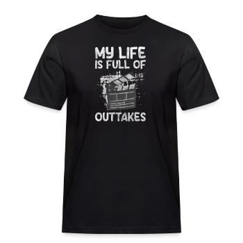 Schauspieler Schauspiel Regie - Männer Workwear T-Shirt - Schwarz - Vorne - AI Model Male 178 light (178cm)