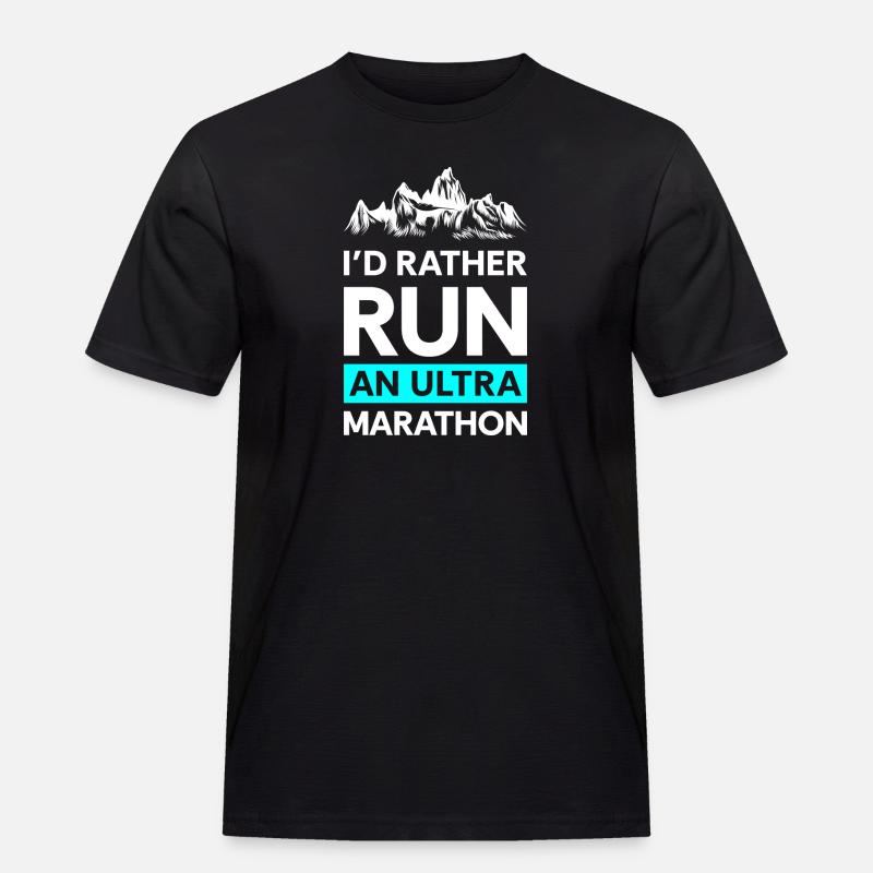Marathon Ausdauer Jogger Sprint - Männer Workwear T-Shirt - Schwarz