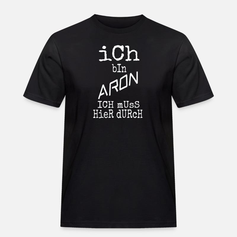 Aron Aron - Männer Workwear T-Shirt - Schwarz