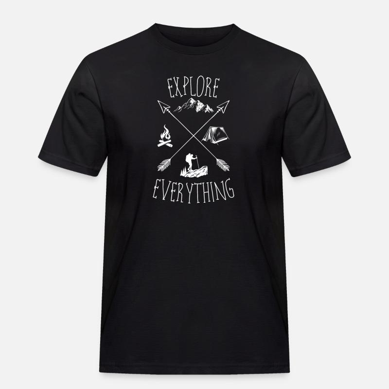 Explore Everything Outdoors - Men's Workwear T-Shirt - black