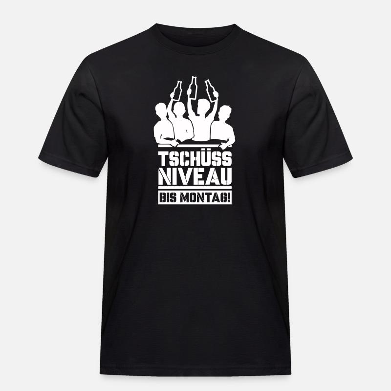 Bye bye level until Monday - Men's Workwear T-Shirt - black