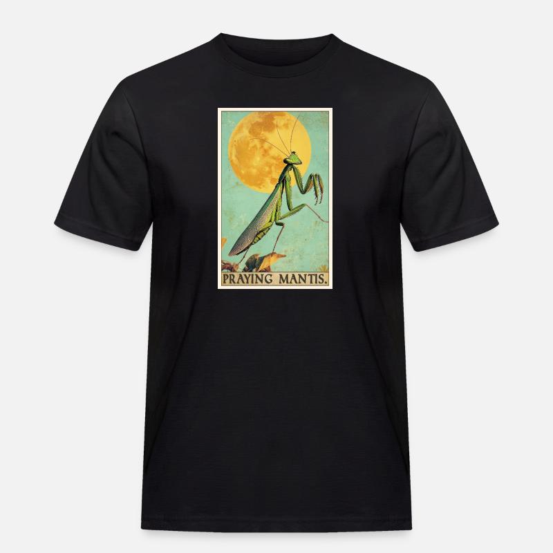 Gottesanbeterinnen Gottesanbeterin - Männer Workwear T-Shirt - Schwarz