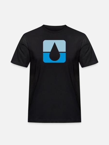 Tropfen2_75 - Men's Workwear T-Shirt - black