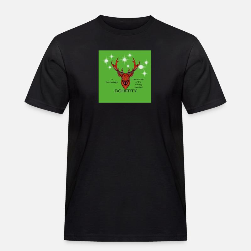 Doherty - Männer Workwear T-Shirt - Schwarz