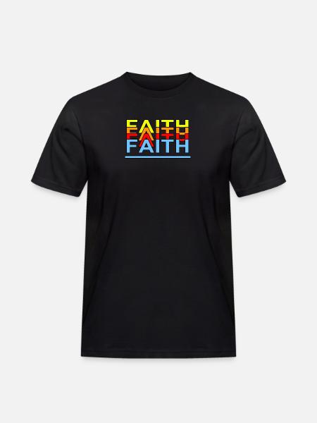 FAITH - Männer Workwear T-Shirt - Schwarz