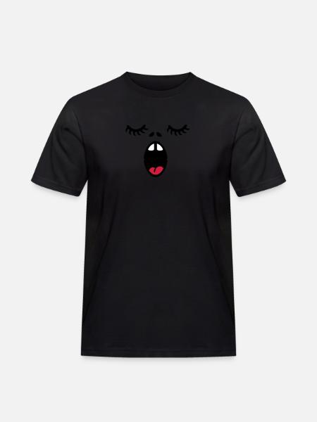 Sängergesicht / singer face (3c) - Men's Workwear T-Shirt - black