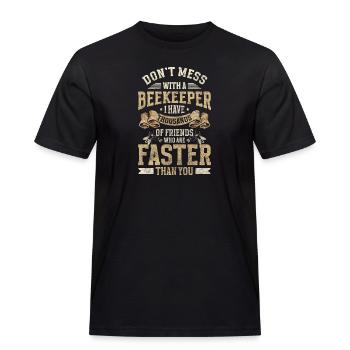 Imker Züchter Honigbiene - Männer Workwear T-Shirt - Schwarz - Vorne - AI Model Male 178 light (178cm)