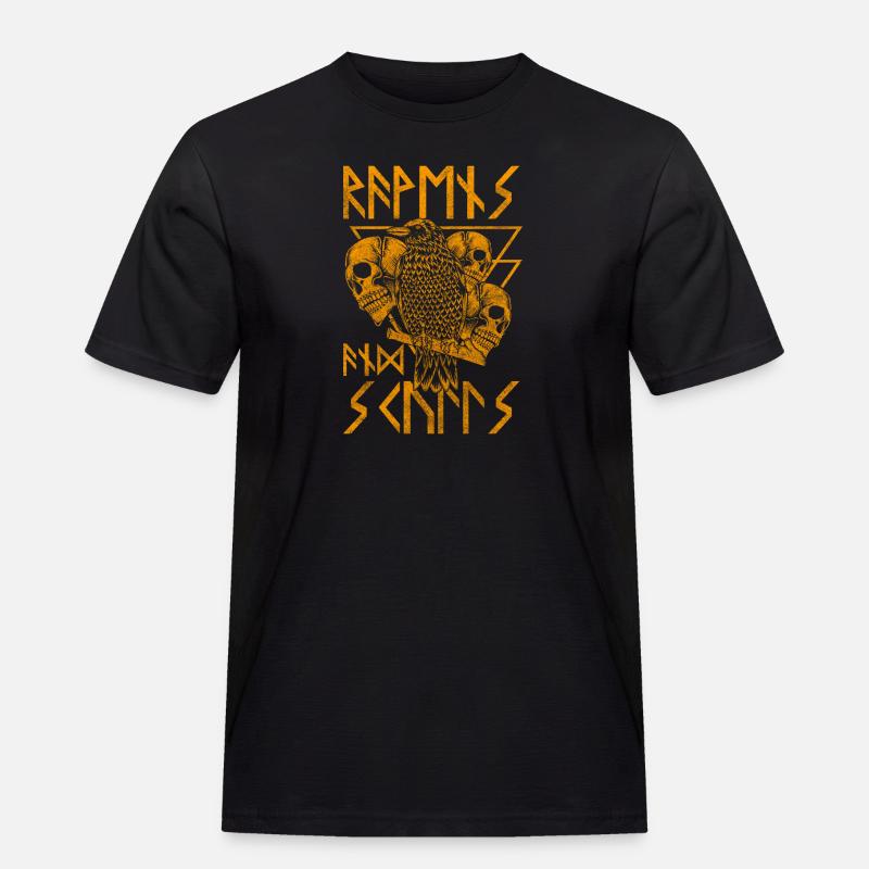 Rabe Dichter Episch - Männer Workwear T-Shirt - Schwarz