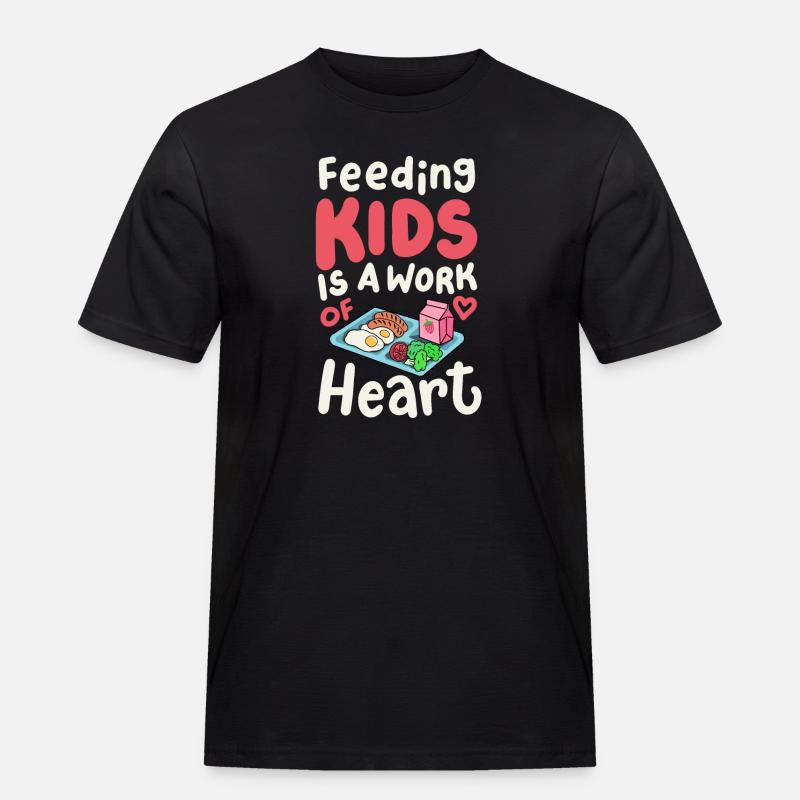 Cafeteria-Crew der Schulkantine - Männer Workwear T-Shirt - Schwarz
