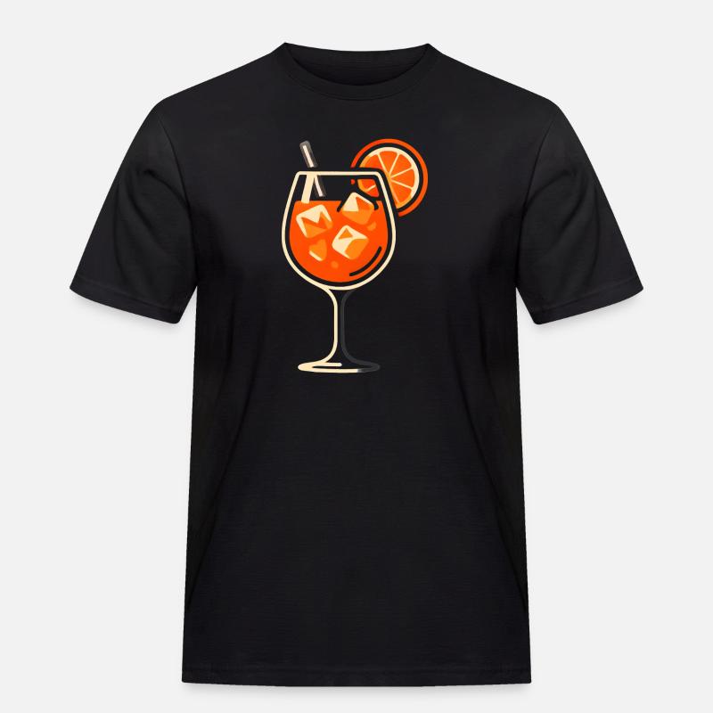 Party Spritz Glas Geschenkidee - Männer Workwear T-Shirt - Schwarz