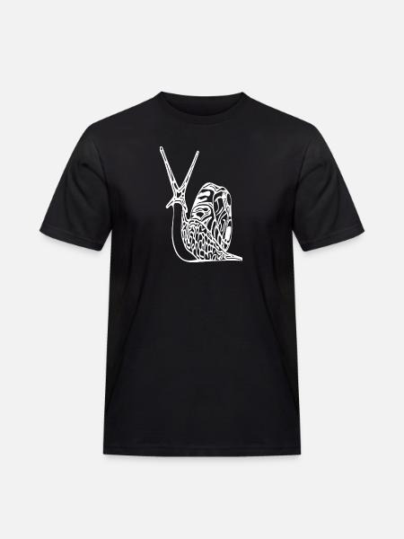 Cute little snail - Men's Workwear T-Shirt - black