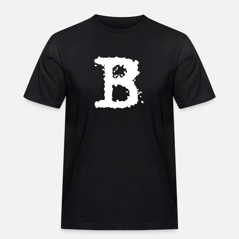 B - Männer Workwear T-Shirt - Schwarz