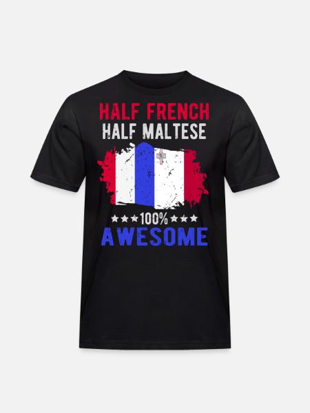 Half French Half Mateser - Men's Workwear T-Shirt - black