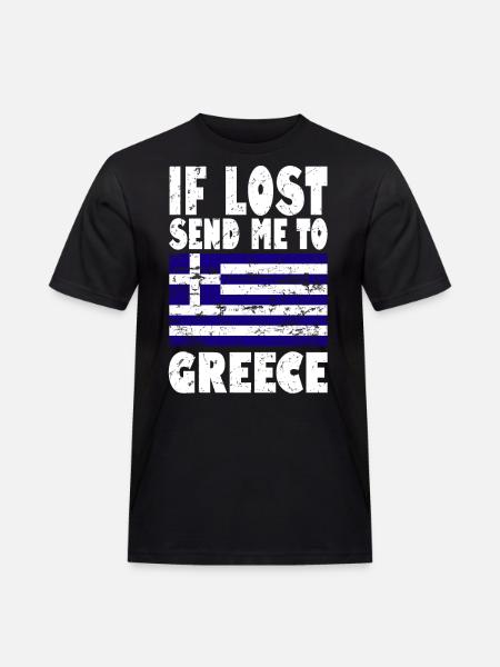 Drapeau de la Grèce - T-shirt Workwear homme - noir