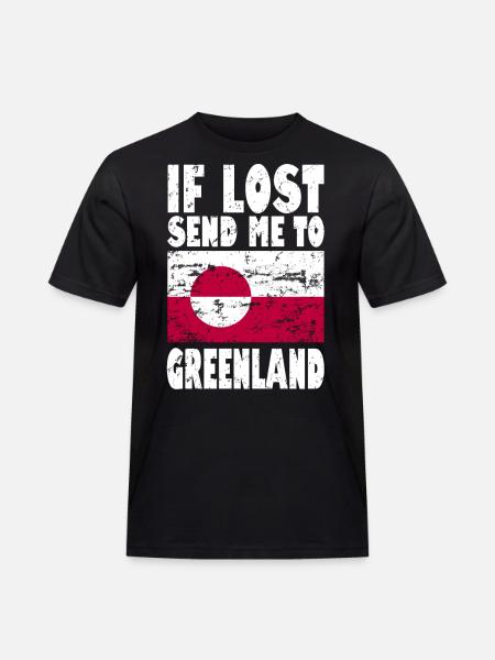 Drapeau du Groenland - T-shirt Workwear homme - noir