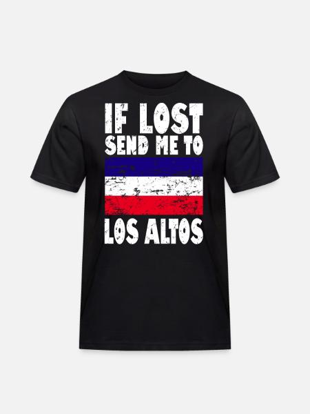 Los Altos Flag Saying - Men's Workwear T-Shirt - black