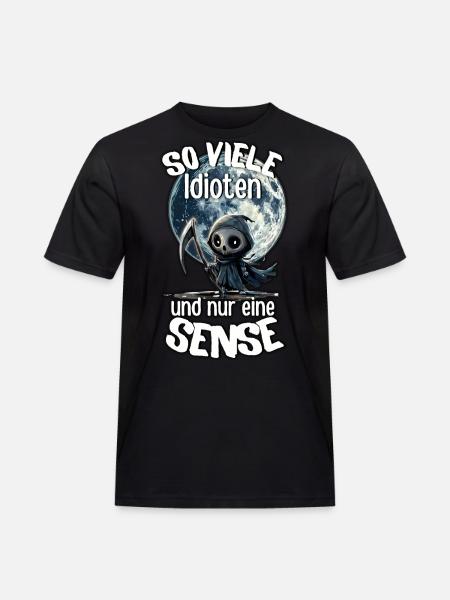 Sensenmann #lovely toons - Männer Workwear T-Shirt - Schwarz