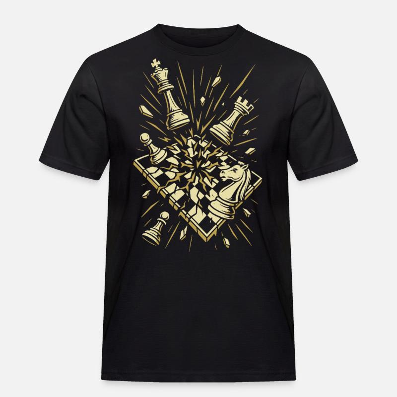 Chess Explosion Masterpiece - Men's Workwear T-Shirt - black