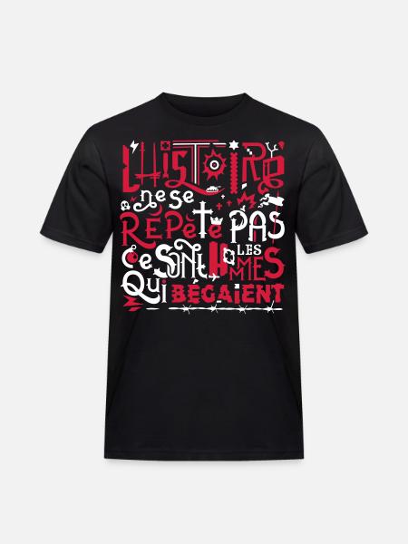 Omnis Repetita - T-shirt Workwear homme - noir