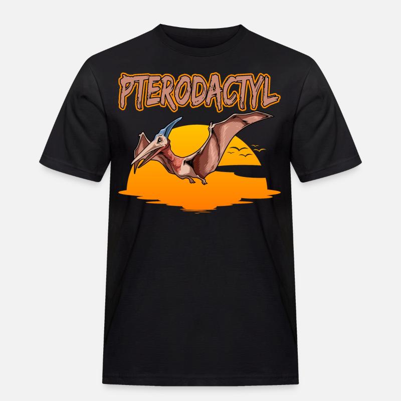 Pterodactyl Pteranodon Peteinosaurus - Männer Workwear T-Shirt - Schwarz
