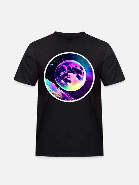 Full moon - Men's Workwear T-Shirt - black